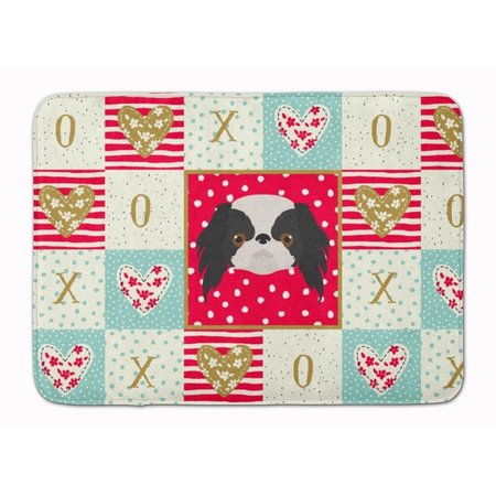 CAROLINES TREASURES 19 x 27 in. Japanese Chin Love Machine Washable Memory Foam Mat CK5209RUG